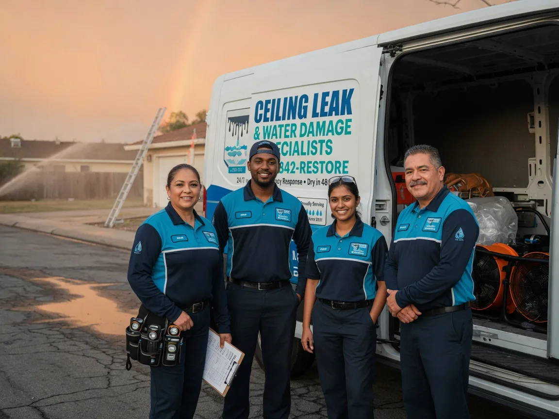 Ceiling Leak Cleanup company in Cornell, IL