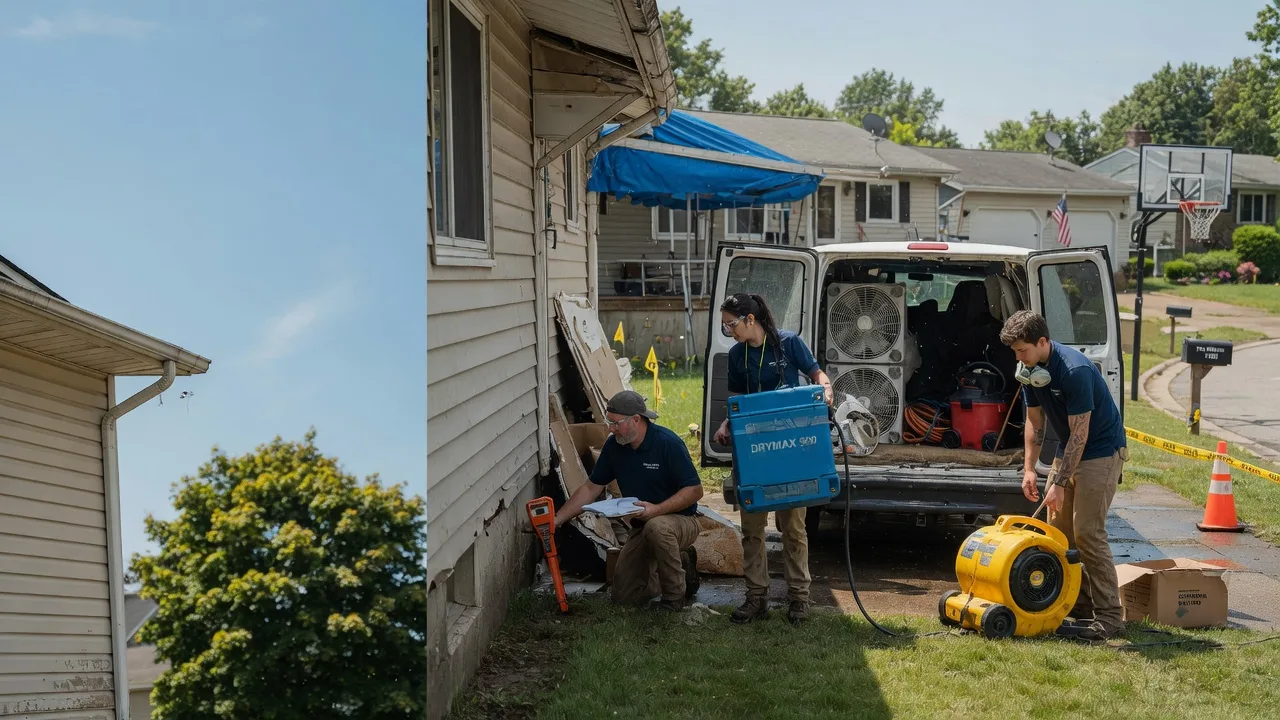 Ceiling Leak Cleanup in Cornell, IL near me
